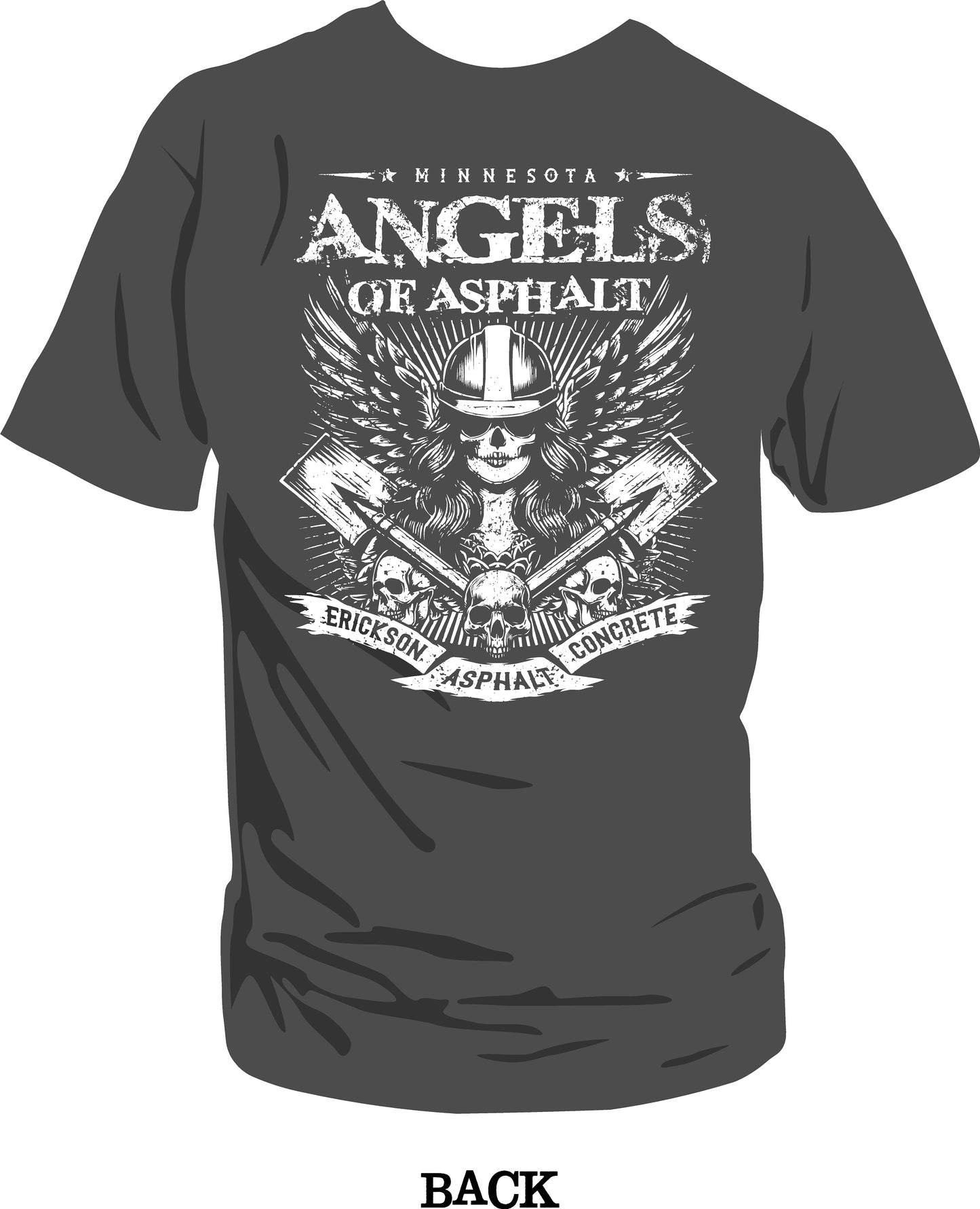 Angel's of Asphalt T-Shirt - Charcoal