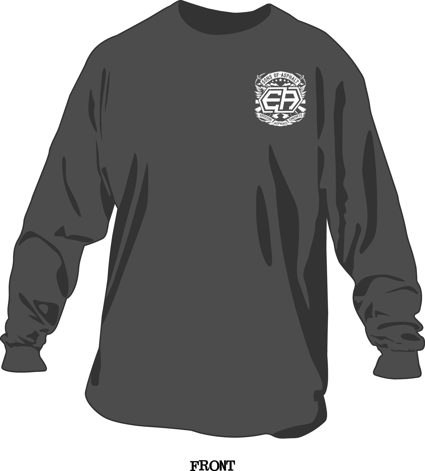 Son's Of Asphalt Long Sleeve - Charcoal