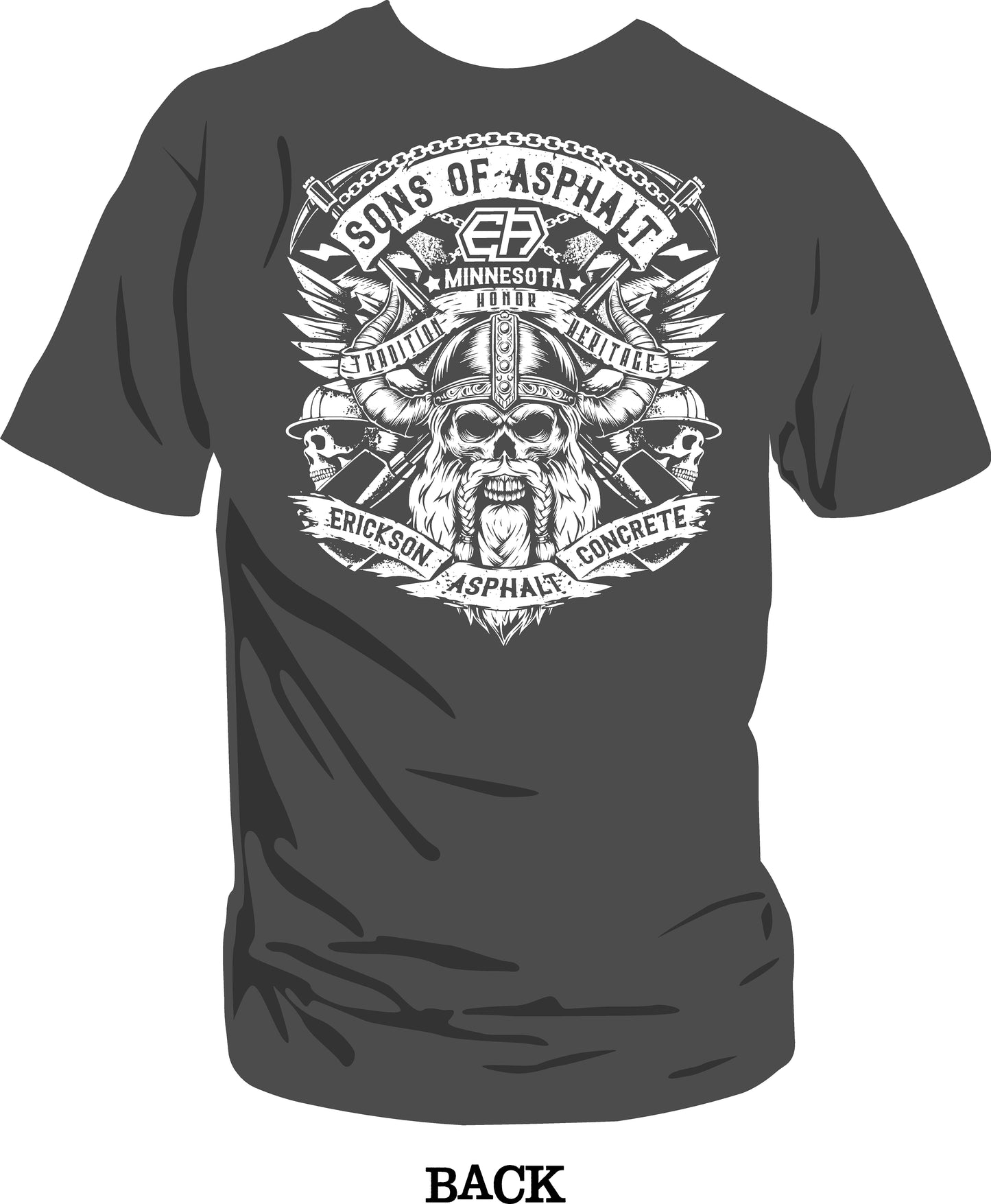 Son's on Asphalt T-shirt - Charcoal