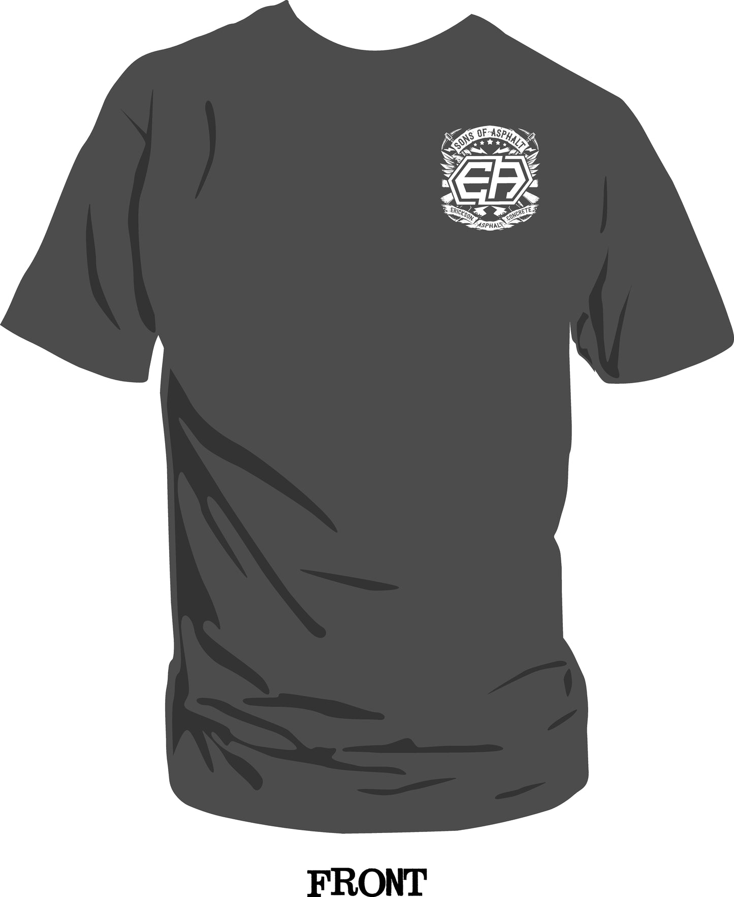 Son's on Asphalt T-shirt - Charcoal